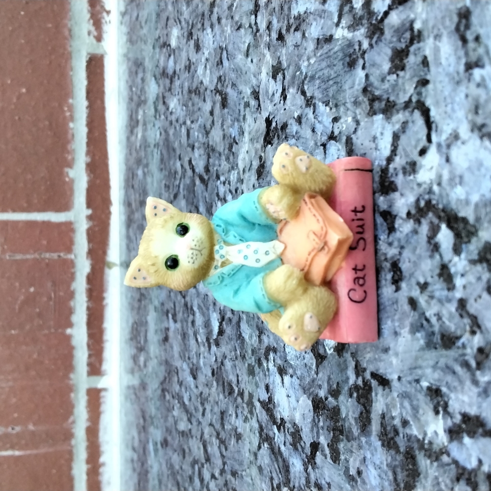 Calico Kittens Vintage Figurine